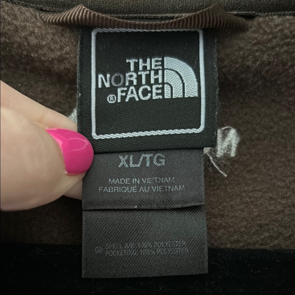 The North Face Brown Puffer Jacket Full Zip - Picture 2 of 4
